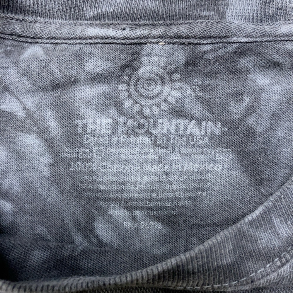 The Mountain Yin‎ Yang Wolves T-Shirt Mens XL Y2K Wolf Animal Print Tie Dye - Picture 3 of 4